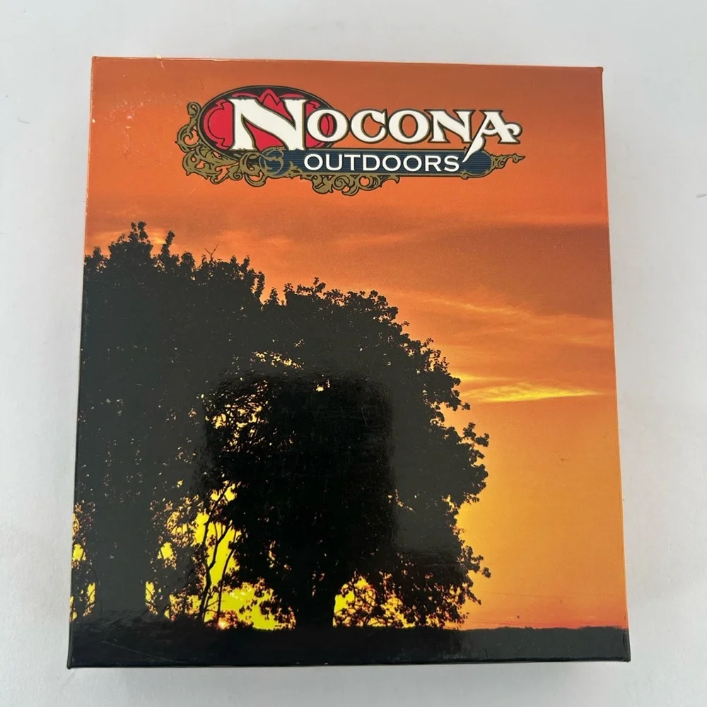 Nocona Men’s Mossy Oak Outdoor Camo Magnetic Money Clip Leather Wallet. NEW